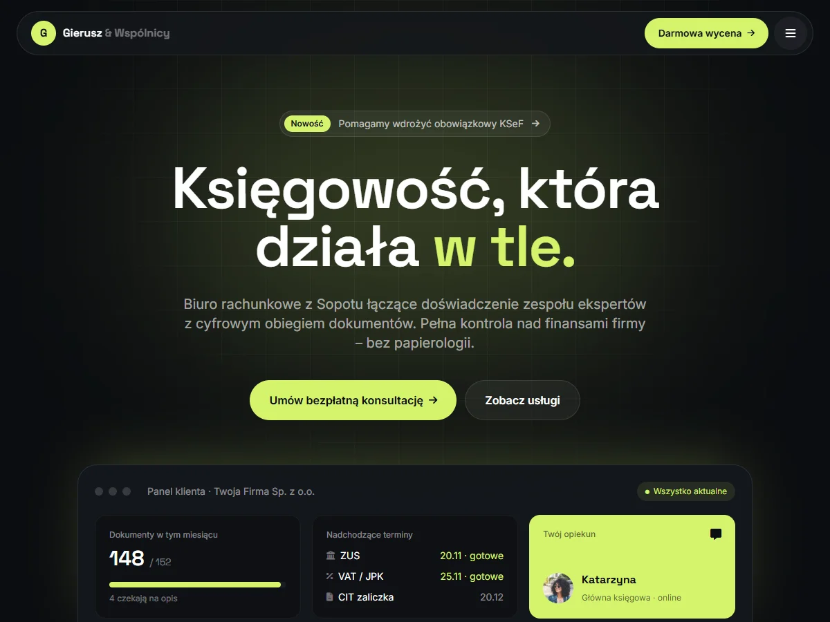 Podgląd wariantu Ciemnego